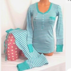 Victorias Secret Fireside THERMAL SHIMMER Pajama Set